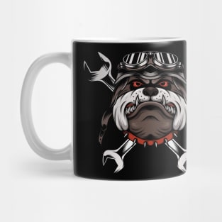 Angry Bulldog Rider Mug